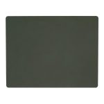 Lind Dna Square L Bordstablett Nupo 35x45 Cm - Bordstabletter & Glasunderlägg Läder Mörkgrön