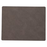 Lind Dna Square L Bordstablett Nupo 35x45 Cm - Bordstabletter & Glasunderlägg Läder Caviar