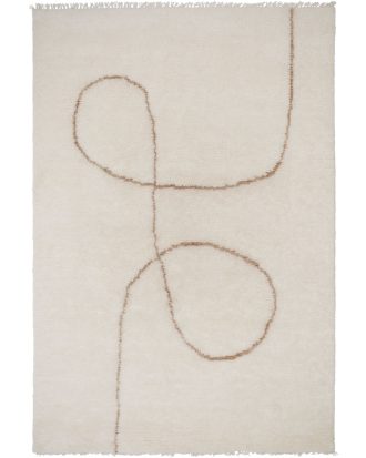 Linie Design Astral Spiral Matta 140x200 Cm - Ullmattor Ull Camel