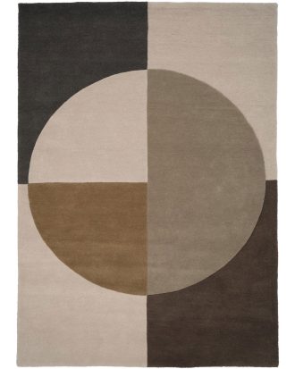 Linie Design Radiality matta 250x350 Cm e - Tuftade mattor Ull Oliv