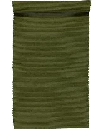 Linum Uni Löpare Olivgrön - Dukar & löpare Bomull Olive Green