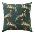 Lisa Bengtsson Poppy Kuddfodral / Linne 60x60 Cm - Prydnadskuddar & Fodral Bomull Grön