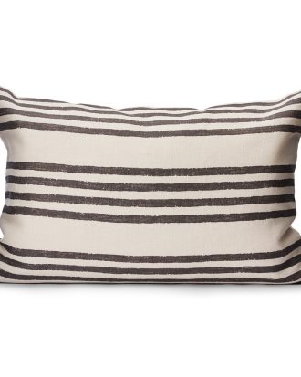 Littlephant Fields Kuddfodral 40x60 Cm Ebony / - Prydnadskuddar & Fodral Linne Svart