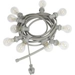 Ljusslinga Bright Light Grå inkl 10 utbytbara lampor