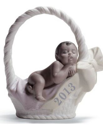 Lladro Born In 2013 Flicka Dark - Porslinsfigurer Mix