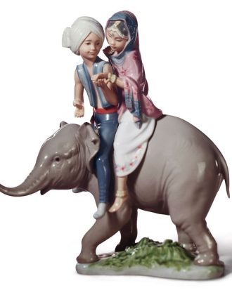 Lladro Hindu Children - Porslinsfigurer Mix