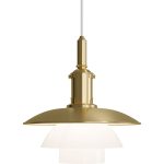 Louis Poulsen Ph 3/3 Pendel / Opalglas - Pendellampor Mässing