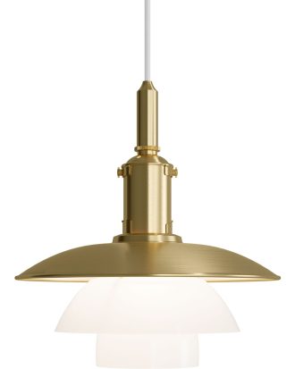 Louis Poulsen Ph 3/3 Pendel / Opalglas - Pendellampor Mässing