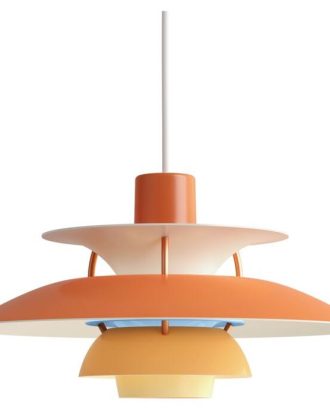 Louis Poulsen Ph 5 Mini Pendel - Taklampor Aluminium Orange