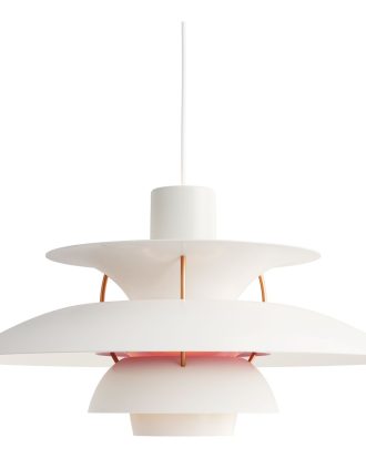Louis Poulsen Ph 5 Pendel - Taklampor Stål Modern Vit