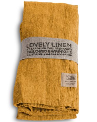 Lovely Linen Lovely Servetter 4-pack - Servetter & Tillbehör Linne Honey