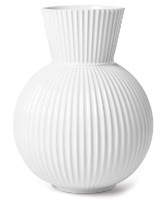 Lyngby Porcelæn Tura Vas 34 Cm - Vaser Porslin Vit