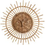 Madam Stoltz Väggdekoration 79 Cm - Tapeter & Väggdekorer Sockerrör Natur