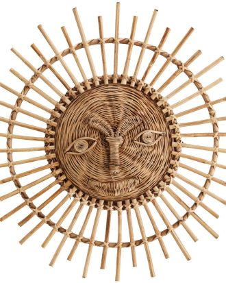 Madam Stoltz Väggdekoration 79 Cm - Tapeter & Väggdekorer Sockerrör Natur