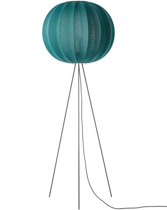 Made By Hand Knit-wit Golvlampa Hög Rund 60 Cm - Golvlampor Polyester Seagrass