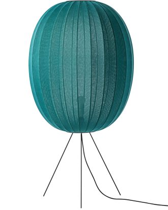 Made By Hand Knit-wit Golvlampa Hög Oval 65 Cm - Golvlampor Polyester Seagrass