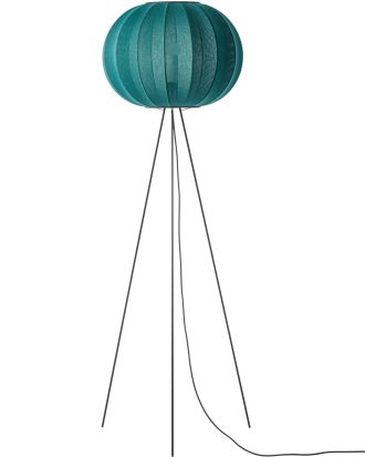 Made By Hand Knit-wit Golvlampa Hög Rund 45 Cm - Golvlampor Polyester Seagrass