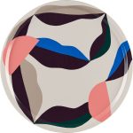 Marimekko Berry Bricka 46 Cm Vit / / Dark Wine - Brickor Björkplywood Blå