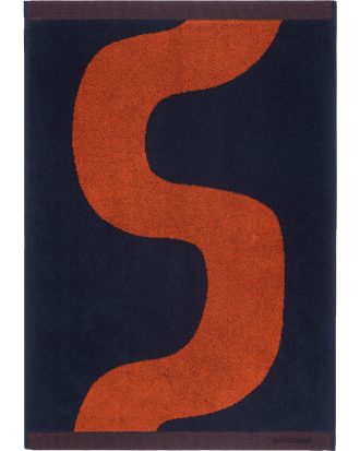 Marimekko Seireeni Handduk Rooibos / 50x70 Cm - Handdukar & Badlakan Bomullsfrotté Mörkblå