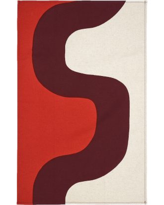 Marimekko Seireeni Handduk 47x70 Cm Linen / Vin / - Kökshanddukar Bomull Röd