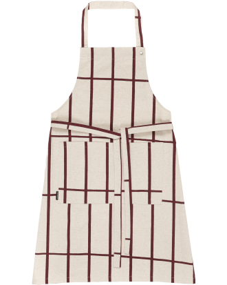 Marimekko Tiiliskivi Förkläde / Mörkröd - Förkläden Bomull Linen