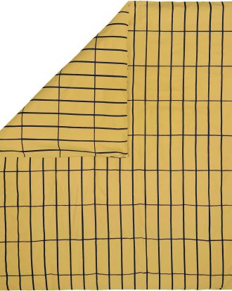 Marimekko Tiiliskivi Påslakan 240x220 Cm - Påslakan Ekologisk Bomull Gul