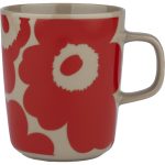 Marimekko Unikko Mug 2,5 Dl Terra Red - Kaffekoppar Stengods Röd