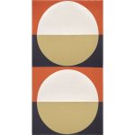 Marimekko Viitta Bordsduk 150x280 Cm Mörkblå / Off-white / / Sand - Dukar & löpare Bomull Röd