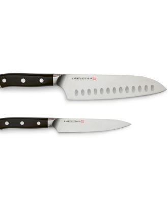 Markus Aujalay Markus Classic Knivset 2 Delar - Knivset Rostfritt Stål Svart