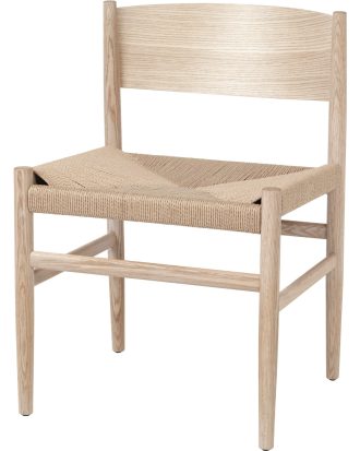 Mater Nestor Stol Mattlackad / Papperssnöre - Stolar Ek Mattlackerad Ek