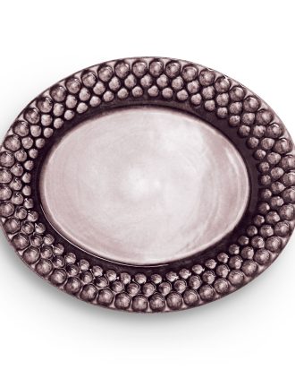 Mateus Bubbles Oval Tallrik 20 Cm - Assietter Keramik Plommon