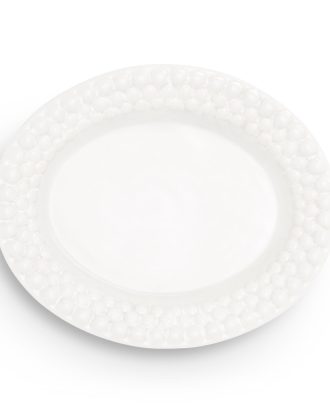 Mateus Bubbles Oval Tallrik 20 Cm - Assietter Keramik Vit