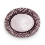 Mateus Bubbles Ovalt Fat 35 Cm - Uppläggningsfat Keramik Plommon