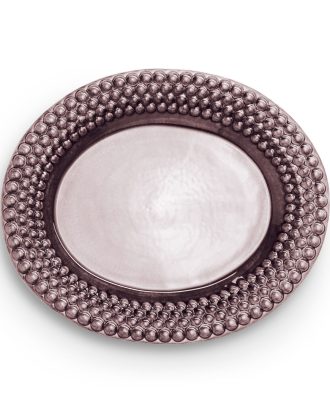 Mateus Bubbles Ovalt Fat 35 Cm - Uppläggningsfat Keramik Plommon