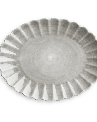 Mateus Oyster Fat 35x30 Cm - Uppläggningsfat Keramik Grå