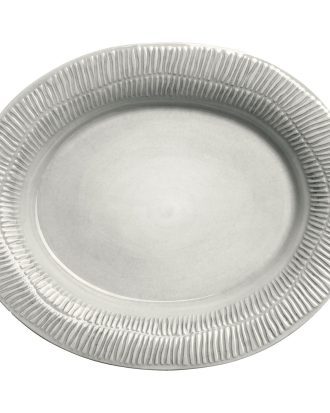 Mateus Stripes Fat 35x30 Cm - Uppläggningsfat Keramik Grå
