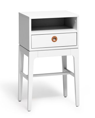 Mavis Höllviken Sängbord Höga Ben - Sängbord Läder Ljusgrå