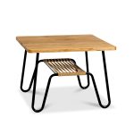 Mavis Marcel Soffbord 70x70 Cm Oljad Rustik - Soffbord Ek Svart