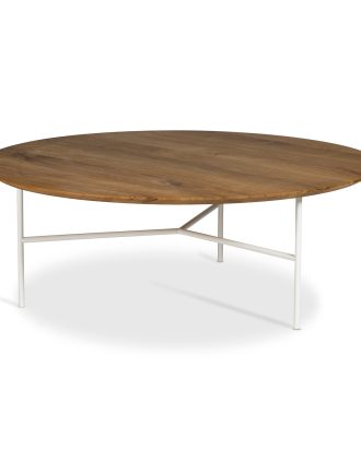 Mavis Tribeca Soffbord 110 Cm Oljad Rustik /a Ben - Soffbord Ek Vit