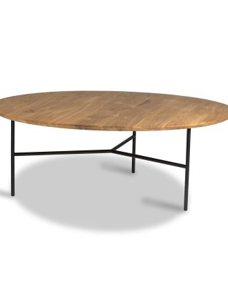 Mavis Tribeca Soffbord 110 Cm Oljad Rustik /a Ben - Soffbord Ek Svart