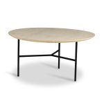 Mavis Tribeca Soffbord 80 Cm Såpad Rustik /a Ben - Soffbord Ek Svart