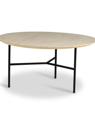 Mavis Tribeca Soffbord 80 Cm Såpad Rustik /a Ben - Soffbord Ek Svart