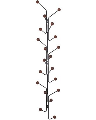 Maze Bill Klädhängare Vertikal / Valnötsbrun - Krokar & Galgar Ask Svart