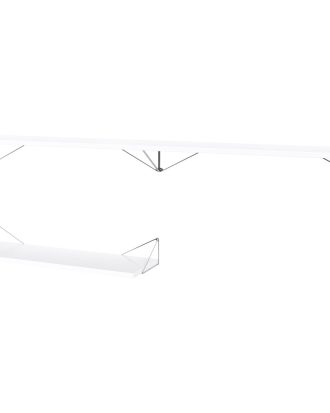 Maze Pythagoras Hyllpaket 3 Hyllplan / Krom - Hyllkombinationer Mdf Vit