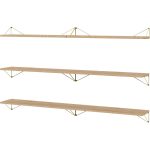 Maze Pythagoras Hyllpaket 6 Hyllplan / Mässing - Hyllkombinationer fanér Ek