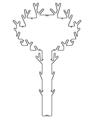 Maze Tree Klädhängare - Garderober & Klädhängare Metall Svart