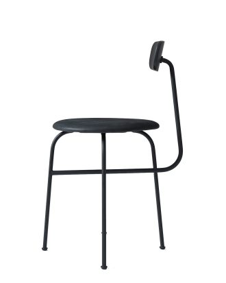 Audo Copenhagen Afteroom Stol 4 / Läder - Stolar Stål Svart