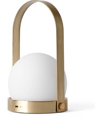 Audo Copenhagen Carrie Led Bordslampa Borstad - Utomhusbelysning Stål Mässing