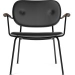 Audo Copenhagen Co Loungestol Fullt Klädd / Mörkbetsad / Läder - Stolar Ek Svart