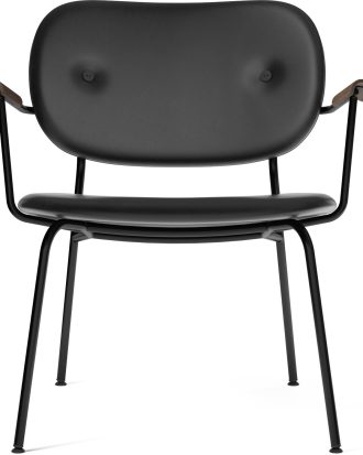 Audo Copenhagen Co Loungestol Fullt Klädd / Mörkbetsad / Läder - Stolar Ek Svart